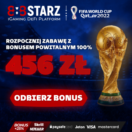 Promocja na Mistrzostwa Świata 2022 w 888starz z bonusem 456 zł